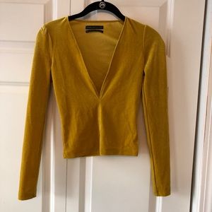 Yellow Urban Outfitters long sleeve top